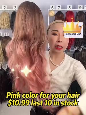 Pink hair for your new look #wig #syntheticwig #heatresistantwig #pinkwig #naturallook #wigsforwomen 