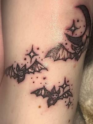 Yippee frickin bats #tattooartist #tattooideas #battattoo #cybersigilism #spidertattoo 