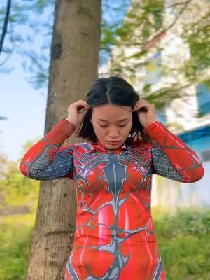 Spider-Man Punch - Spidergirl transforms into Super Spider-Man and fights Bad Guy #shorts #spiderman #angel #chucky #funnyvideo #funnytiktok #forfun #videos #fyp #badguy #alphahero