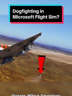 Dogfighting in Microsoft Flight Sim? #aviation #dogfight #dcs #msfs #flightsim #mirage2000 