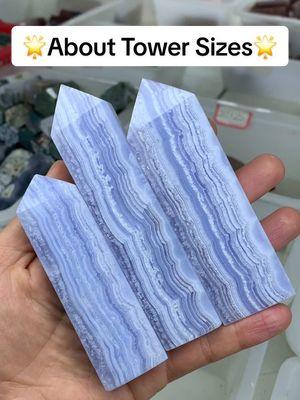 Replying to @xkayleebxx Here are examples of different sizes of towers and their weight #crystaltowers #crystalwholesaler 