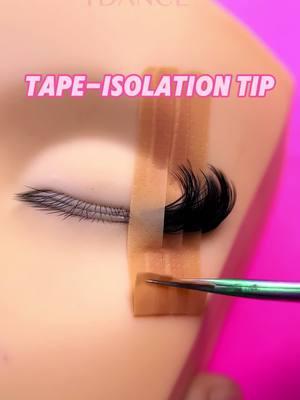 Tape-isolation tip here’s coming 🎉🎉follow video steps to practice 👉 . . . . . . #tdancelashes #lashes #lashextensions #eyelashextensions #lashproducts #lashsupplies #lashsupplier #lashtech #lashaccessories #lashtape #lashrelated #lashpro #lashstudio 