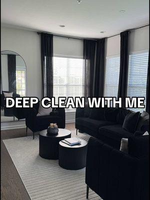 Deep Clean With Me | Morning Room  #MarshForever #MarshForeverHome #fyp #fypシ゚viral #CleaningMotivation #asmr #CleanWithMe #CleanHome  #MinimalHome #CleanHome #FamilyRoom #CleanTok #Momof2 #MomTok #NewYearReset #MorningRoom #BlackFurniture 