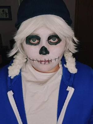 when my mom comes back from.work and tells me these 7 year old are being jerks/hj #sans #sansundertale #sanscosplay #undertale #undertalecosplay 