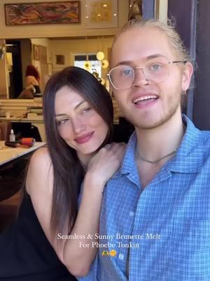 #phoebetonkin getting her hair done in Australia. 