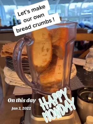 #onthisday #oldiesbutgoodies #bread #stalebread #usewhatyouhave #DIY #breadcrumbs #makeyourown #nofoodwaste 