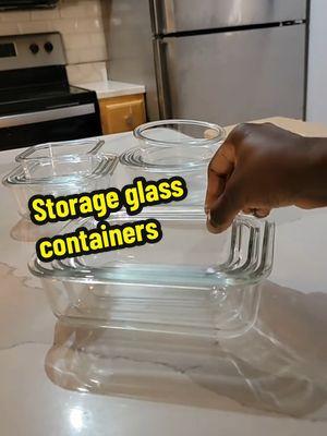 Storage glass containers  #glassware #storagecontainers #foodstorage #leftovers #ilovecooking #foodcontainers #fruitstorage #lunchtime #CapCut 