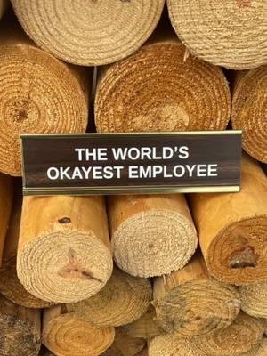 World’s okayest employee name plate #319customs #nameplates #desksign #goodworker #okayest #employeeappreciation #coworkersproblems 