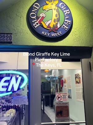 We stopped by the famous #blondgiraffekeylimepiefactory in #thekeys to try some of the best #keylimepie! And it was most certainly the best #keylimepie I have had. There were a handful of different kinds. I got a slice of the chocolate drizzle key lime pie and a whole key lime pie with whipped cream. I also got some of the key lime pie cookies. I definitely recommend this place and give it a 10/10! #floridakeylimepie #blondgiraffe #keylimepiefactory 