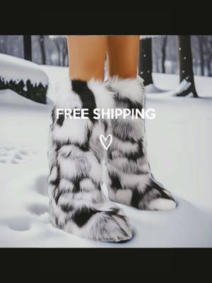 Omgggg finally offering free shipping 😃 #boots #furboots #kneeboots #winterboots #OOTD #cute #fashion #fyp 