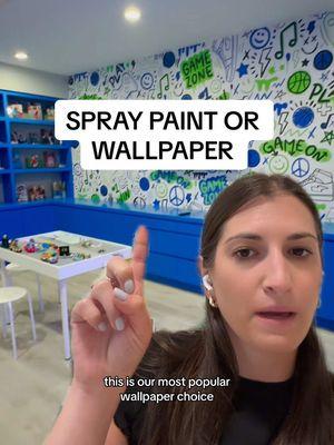 Replying to @Ai La #greenscreenvideo as an alternative to a spray painted mural, we also have a wallpaper line! #spraypaint #wallpaper #artist #muralist 