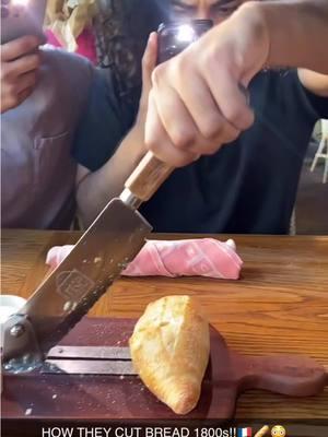 FRENCH BREAD CUTTER!! 🤯🇫🇷🥖 #frenchfood #bread #dallastx 