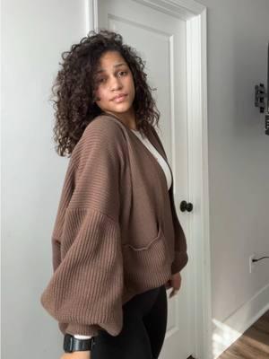 66% off 🥹😍 #coldweather #sale #fyp #cardigan #balloonsleevecardigan #chocolatebrown #newyearnewaura #fashionlookbook #womensfashion 