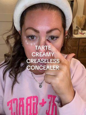 ⬆️Grab you one! The only #concealer Ive tried that I like so far! #tartecosmetics #tarte #tartecreaselessconcealer #makeup #makeuprecommendations #concealerrecomendations #makeuptips #agingskin #TikTokShop #fyp 