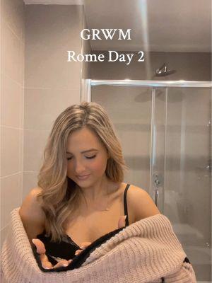 Tried to talk in this one but I’m not ready yet 😂 #romeitaly #daytwo #grwm #OOTD 