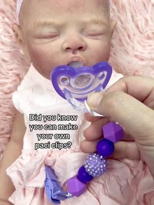 DIY paci clip tutorial 💞 #DIY #paciclip #preemiepacifier #creatorsearchinsights 