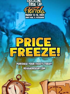 PRICE FREEZE 🧊🌡️ Lock in your Tickets NOW to secure your spot for the BEST Weekend of the Year at the Lowest Prices! 🌴🔒 ALL Ticket Prices Increase Friday, January 10th at 11:59PM ET 🏄‍♀️🌞 #RRUFL25 #ReggaeRiseUp #StPete #FYP