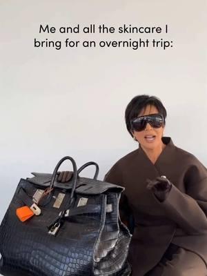 Only packed the essentials 👀 #sandandsky #skincare #skincaretiktok #krisjenner #packwithme #relatable #skincaregirlies 