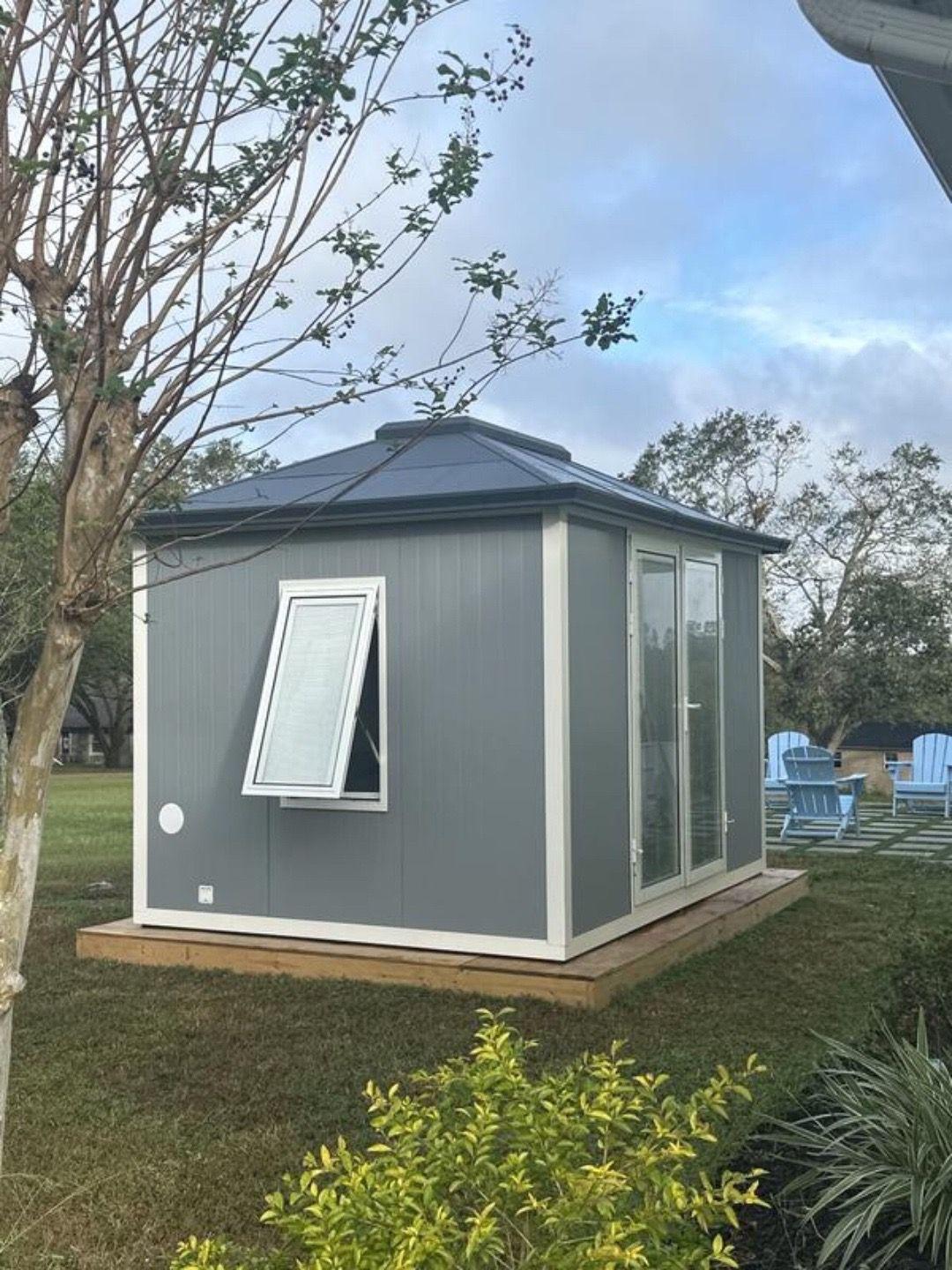 🛠️ Perfect for storage, DIY projects, or even creating your own cozy retreat, this Sunjoy 10x12.6 backyard shed is designed for easy setup and durability that lasts season after season.  Click our bio link to order! #sunjoylife #backyardstudio #shed #modernshed #backyardoffice #sheshed #backyarddesign #diyprojects #backyardvibes #backyard #backyardideas #backyardprojects #backyardgoals #backyardreno #homereno #homeimprovement #reno #homegoodsfinds #foryou #howto #viral #fyp #trending 