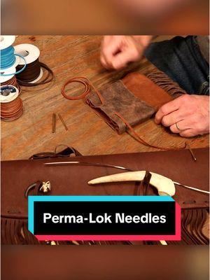 One of Chuck’s favorite tools for lacing are perms-look needles! In this video, Chuck shows some tips and tricks to make lacing a breeze! #leatherwork #leathercraft #leathertiktok #leathercrafting #leathertok #chuckdorsett 