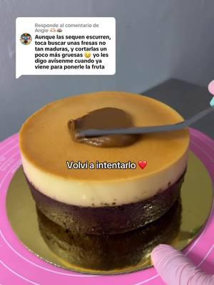 Respuesta a @Angie 🫶🏼🪷 lo hice así cómo el comentario, me encantó! Gracias 🥰🥰🥰🍓💗 aquí se aprende de los errores. 💋 #chocoflan #flancocho #flan #flannapolitano #postres #amor #Love #newyear #madre #emprendimiento #madreemprendedora #bizcochos #chocolate #nestle #dulcedeleche #añonuevo #2025 #bronx #nyc #thebronx #capcut #edit #decoracion #decorando 