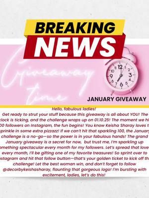 #Canva #challenge#instagram #january #giveaway #first #100 #follwers#fyp #fypシ #forfoyoupage   You don’t want to miss my giveaway for one whole year. You got to love me!  Keisha Sharay 