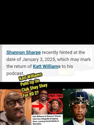 #shannonsharpe hints at another #kattwilliams interview on #clubshayshay in 2025 #fkztv #entertainment #comedynews #entertainment #breakingnews #kevinhart #comedy #funny #viralvideo #pressplay #fyp #foryoupage 