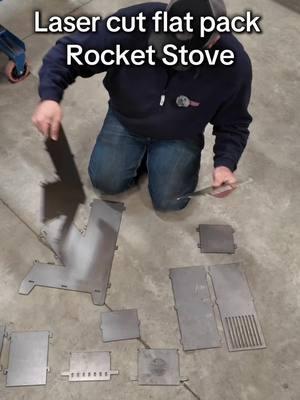 With so many requests for the flat pack rocket stove. We purchased the file and are offering them laser cut out of 1/8 carbon steel. #chiassonsmoke #welding #fabricationshop #diyprojects 