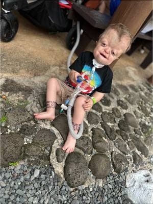 Day 2 in Hawaii 🌴 Visit through the Polynesian Center! Definitely a memorable experience! 💜 Raedyn embraced his inner island boy and ran around all day with no shoes! Played with rocks and tried coconut milk! #risewithraedyn #christmas2024 #christmasinhawaii #honoluluhawaii #polynesiancenter #traveltiktok #medicallycomplex #travelingwithkids #pfeiffersyndrome #trachbaby #craniofacialdifference #bekind #trachbaby #specialneedsmom 