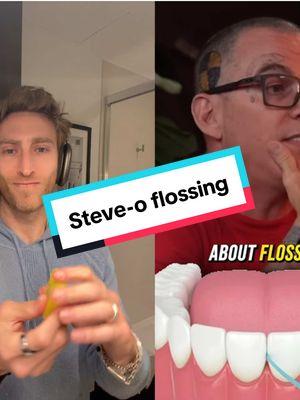 #duet with @The Iced Coffee Hour #steveo #floss #flossing #oralwellness #twicetoothpaste 