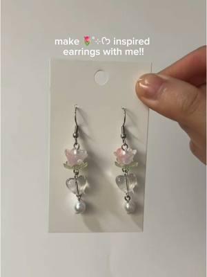 #makingof my forever flower earrings in light pink🌸 #handmade #earrings #jewelry 