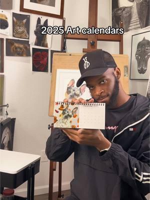 2025 Art calendars link in my bio! #pencilartist #colorpastel #petportrait 