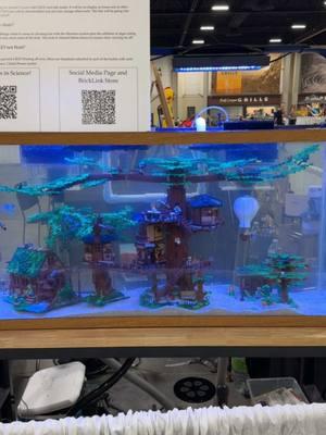 Under The Trees built by Jordan_Builds_Brix, on display in Salt Lake City at @BrickSlopes in August 2024. Awesome LEGO build & a great way to display it. #LEGO #NeedMoBricks #UnderTheTrees  #BrickSlopes2024 #BrickSlopes #FishTank #LEGOTreehouse #AFOLCommunity #AFOL