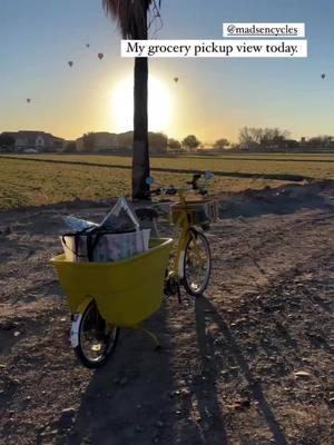 Massive grocery haul! With gorgeous views. Bucket Bike adventures in Thatcher, AZ!  #abicyclecandomore #madsencycles #cargobike