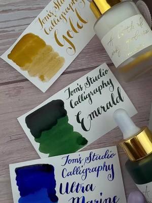 Tom's Studio Calligraphy Inks | Now available at AtlasStationers.com #tomsstudio #calligraphy #ink #atlasstationers