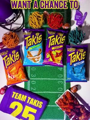 and DONT FORGET to check out the Team Takis livestream on 2/9 for even more giveaways. No purchase necessary. See link in bio for rules. #TeamTakis #Sweepstakes #GameDay #GameDaySnacks