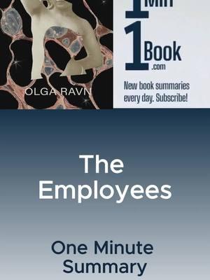 The Employees by Olga Ravn - 1 Minute Summary #1Min1Book #BookSummary #TheEmployees #OlgaRavn #SciFiBooks #FuturisticReads #ArtificialIntelligence #EmotionalStories #HumanityExplored #ThoughtProvokingReads #Books #Bookstagram #BookLover #Book #Reading #Bookworm #BookTok #Midjourney #Bookstagrammer #Bookish #Bibliophile #BookReview