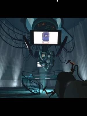 Doug Rattman was painting the moral of Chell we see in Portal 2 during the time of the boss fight in Portal 1. It’s the exact spot Chell finds the first Portal gun in Portal 2. #portal #portal2 #halflife #halflife2 #halflife3 #tf2 #valve #gaming #memes #funnyvideo #fyp 