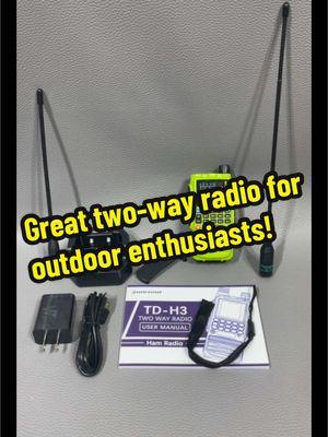 Great for camping, hiking and prepping! #bugoutbag #Prepper #hikingessentials #prepperessentials #twowayradio #hamradio #gmrsradio #TDH3 