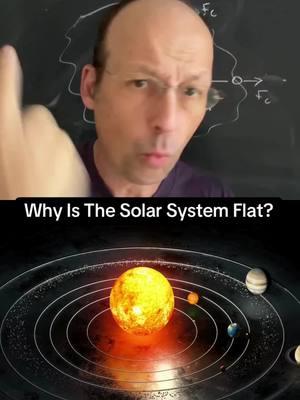 It started as a big old ball of dust, so how did it end up like a giant pancake? Our resident physicist Rhett Allain tells the true story using fake forces. #space #solarsystem #earth #planets #science #socialoriginal 