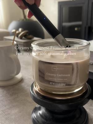 Walmart’s Creamy Cashmere Candle is so good. If you know you know! Walmart’s candle selection is not to be slept on. I love a good soft scent and creamy cashmere is that girl! #fyp #candles #walmartmainstays #walmarthomefinds #walmartcandles #walmartfinds #walmartpartner 