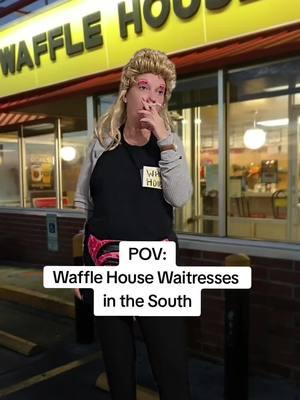 If the Waffle House waitress don't call me "baby" or "shug" i don't want it🙅‍♀️🤌#wafflehouse #comedyvideo #waitress #south 