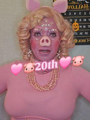 Oct 20th Day20 from MoE's 31dayz of Halloween Challenge 2024 🐽🌸🐷Pink Pig 🐷🌸🐽 @MoE @MoE @MoE  #transition #makeuptransition #outsidetransition #faceart #facejewels #glittermakeup #creativemakeup #faceartmakeup #October #October2024 #Halloween #Halloween2024 #halloweeniscoming #everydayishalloween #Halloweeniscool #thisishalloween #myfavoriteholiday #fitcheck #outfitoftheday #31daysofhalloweenmakeup #31daysofhalloweenoutfits #31daysofhalloweencostumes #31daysofhalloweenchallenge #31daysofhalloween #31days #ilovehalloween #halloweenqueen #countdowntohalloween #maneater #happyhalloween #oct20th #pinkpig #pinkmakeup #pinkhair #pinkdress #pinkoutfit #pignose #pigears #pigcosplay #day20 