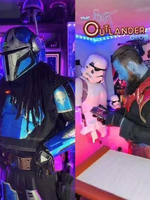 #duet with @SnG_Cosplay🎲💙 Lol running out of space and decided to clear all my drafts. Who’s singing tonight? 😬 #starwars #theoutlanderclub #starwarsfan #starwarstiktok #starwaracosplay #mandalorian #mandaloriancosplay #mandalorianoc 