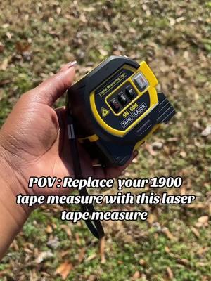 Replace your 1900s tape measure with this laser tape measure. It is so easy to use and definitely more efficient. #lasertapemeasure #tapemeasure #tapemeasures #tapemeasurechallenge #TikTokShopLastChance #tiktokshopnewyearnewaura #tiktokshopfinds 