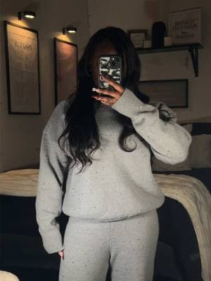 Can’t decide whether to sleep in it or go out in it, it’s so soft and cozy🤍#fashioncreator #fashiontiktok #winterfashion #cozychic 