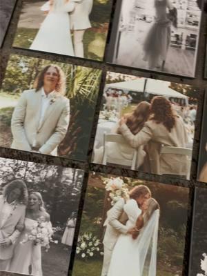 everyone stop and watch @jacy klaire react to her wedding Fresco Tiles ✨✨✨ #trulyengaging #frescophototiles #frescotiles #weddingphoto #gallerywall #weddingpictures #wedding #bride