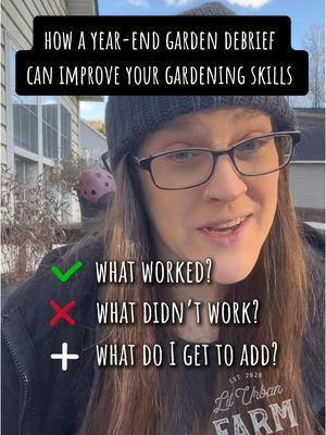 Closing Out The Year—Here’s One Thing I Always Do for Garden Planning in the New Year I don’t often share things I do to plan my garden spaces, but last year I found this method to be pretty effective… so I thought I would show you a simple and effective way I’ve found to reflect and pivot into the new year.  Here’s how I create a garden end-of-year debrief and future plans… DEBRIEF - What worked this past year? - What didn’t work? - What do I get to add next year? - What I learned this year / success stories PLANNING - Set some goals for the next season - Write out or paste in planting calendars - Create a seed / plant wishlist - Make space for planting logs with dates - Make weekly / monthly / seasonal task lists - Draw up a simple garden plan - Research problem areas  - Individual plant/variety logs to track Happy planning! #garden #gardening #newyear #backyardgarden #backyardgardening #gardening101 #beginnergardening #urbanfarm #urbanfarming #gardenplan #gardenplanning #grow #growfood #gardendebrief #plants