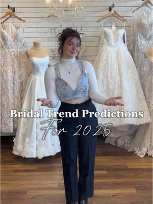 2025 bridal trends are all about fresh takes on timeless styles! From chic bridal scarves and vintage-inspired dropped waists to structured corset bodices and romantic 3D appliqué, next year’s brides are in for a fashion-forward treat. Which trend are you excited to wear? 💍  . . . #2025bridaltrends #2025bridaltrend #futurebride #utbride #2025bride #utahbride #slcbride #weddingdress #weddingdressinspo #droppedwaist #bridalscarves 