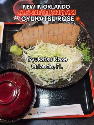 ORLANDO’S NEWEST JAPANESE ISHIYAKI - GYUKATSU ROSE 🏮🎌 Make sure to follow me for more of the truly best eats around Orlando. Did you know the Domu Dynasty here in Orlando is officially opening their newest and latest concept called Gyukatsu Rose! Soft Opening 1/16/2025 There is nothing quite like this in Orlando nuch less in Florida. Their wagyu here comes from the legendary 100% Japanese Tajima breed, renowned for producing some of the world's finest beef. Gyukatsu Rose's proprietary cut is crafted exclusively for them!  So grateful that we have this now. Did you know about this ? Share this with someone that needs to go and have a teishoku meal with you here ! #orlandoeats #orlandofoodie #thingstodoinorlando #japanesefood #gyukatsu #teishoku #orlandofood 